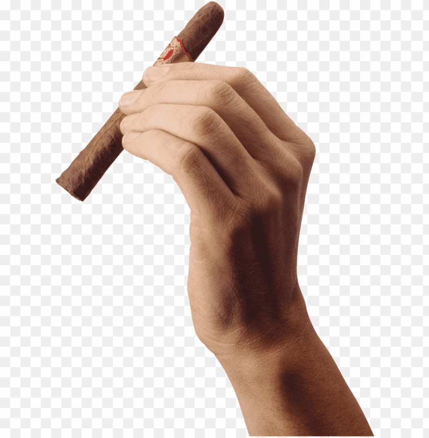 Transparent Background PNG of cigar hand transparent - Image ID 23