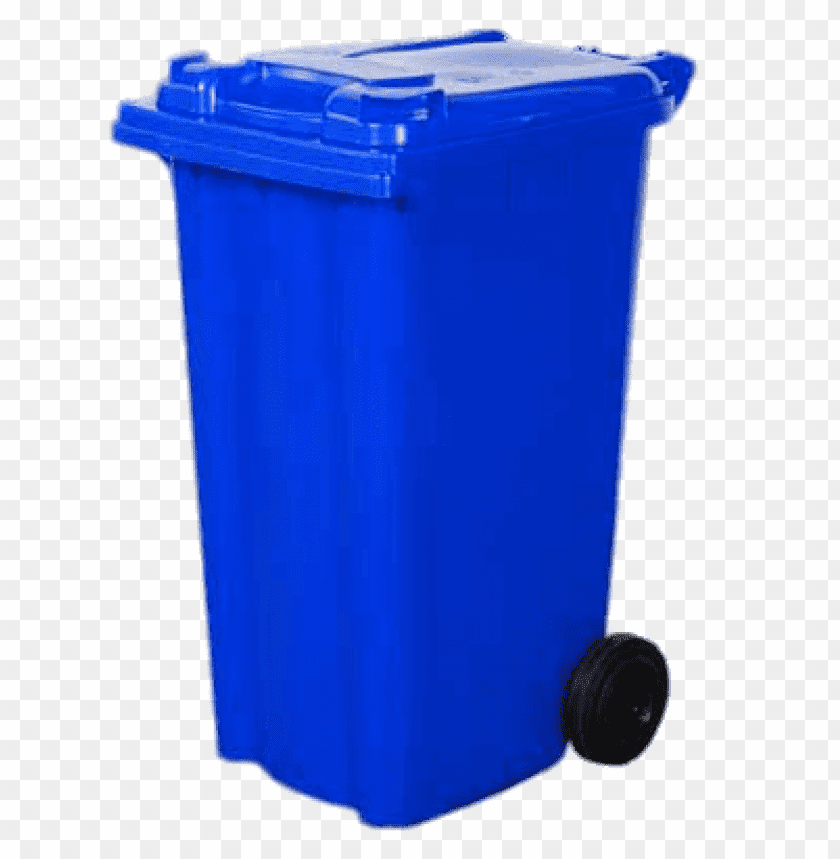Transparent Background PNG of bin wheelie blue - Image ID 142