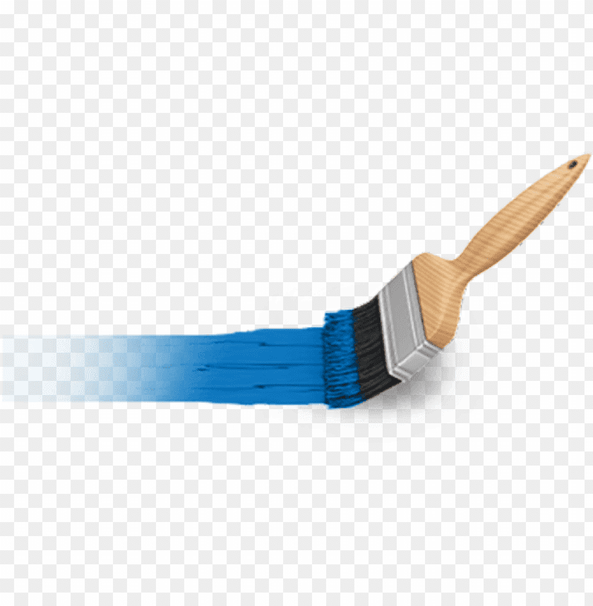 Transparent Background PNG of blue paint brush - Image ID 225