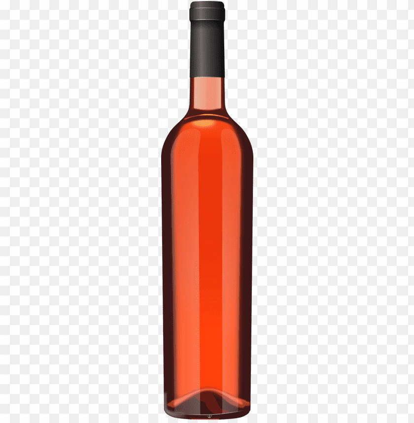 Transparent Background PNG of free rose wine bottle - Image ID 187