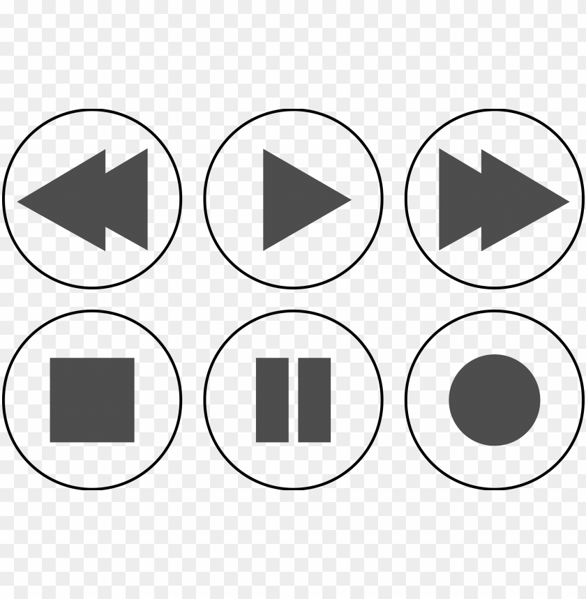 play pause icon transparent play pause stop icon png - Free PNG Images ID 125112